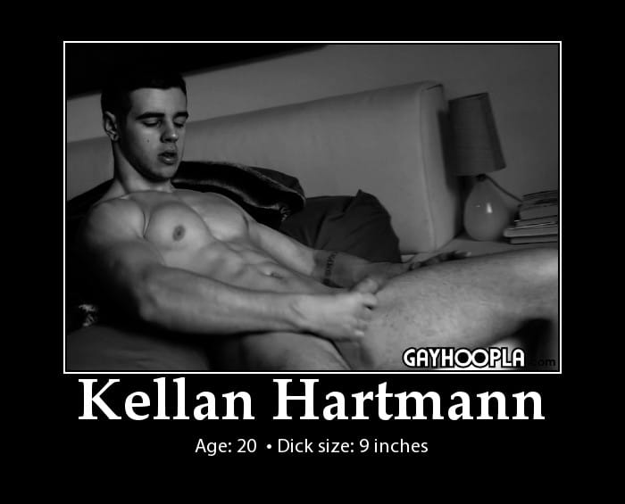 Kellan Hartmann Jacking Off in his second solo scene at GayHoopla