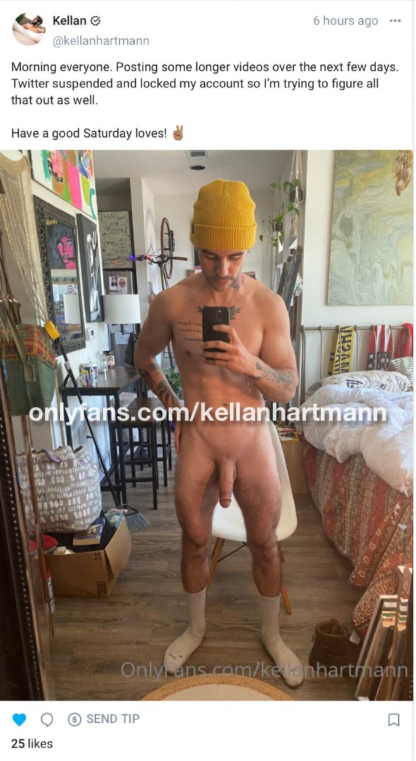 Kellan Hartmann Onlyfans update about Twitter