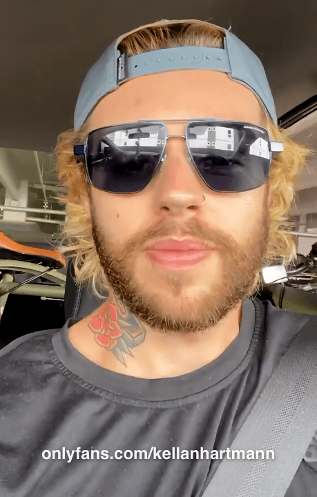 Kellan Hartmann car selfie