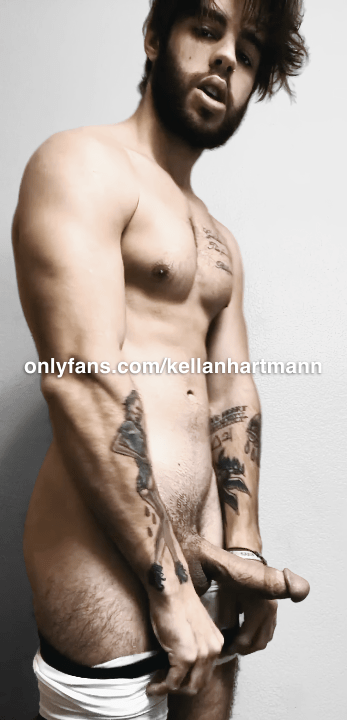 Kellan Hartmann side cock view big hard dick - Hunter Storch onlyfans