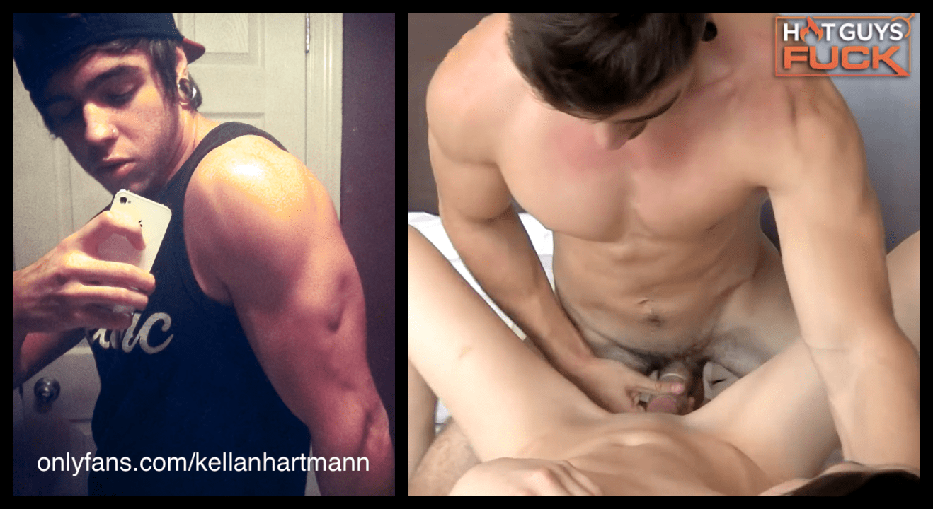 Teen muscle stud Kellan Hartmann getting big and getting laid in 2015 - Hunter Storch flexing and fucking